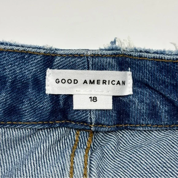 NWT GOOD AMERICAN Good 90s Slouchy Rigid Denim Jeans - 18